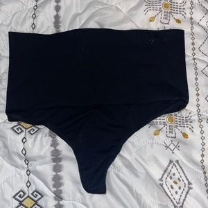 BLACK HIGH WAISTED THONG from PINK